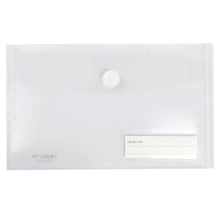 Load image into Gallery viewer, YoeeJob A5 Plastic Clear Envelopes Folder with Hook & Loop Closure 6x10" Invoice Receipt Cash Organization with Label Pocket