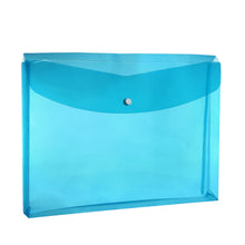 Load image into Gallery viewer, Plastic Envelopes with Snap Closure, Legal Size Expandable Organizition File Folder- Blue