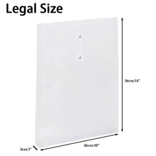 Load image into Gallery viewer, Plastic Envelopes with String Closure, Legal Size Expanding File Folders Documents