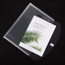 Load image into Gallery viewer, YoeeJob Plastic Poly Envelopes Legal Size Side Loading Clear Document Folders with Hook & Loop Closure,White