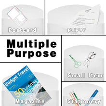 Load image into Gallery viewer, Plastic Envelopes with Snap Closure, Legal Size Expandable Organizition File Folder-White