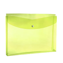 Load image into Gallery viewer, Plastic Envelopes with Snap Closure, Legal Size Expandable Organizition File Folder-Yellow
