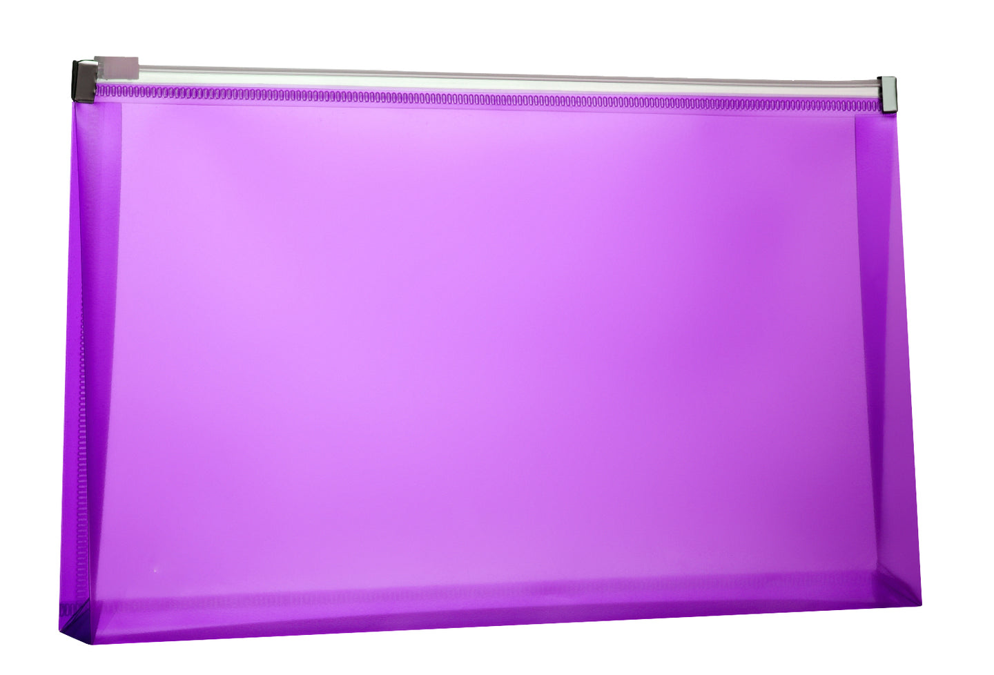 #10 Zipper Plastic Envelopes 5*10 Purple Color Envelopes Folder for Money Receipts Coupons Bills