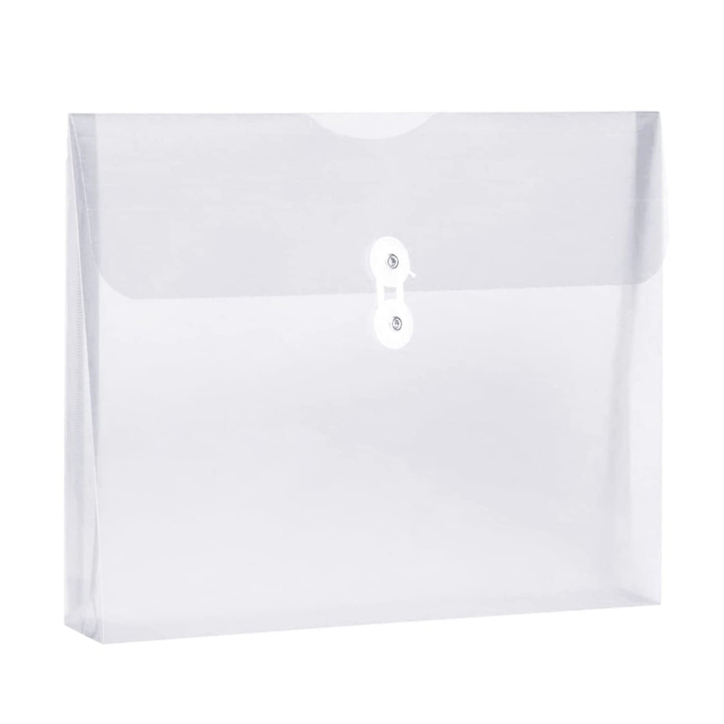 YoeeJob Legal Size Plastic Envelopes with String Closure Side Loading,White