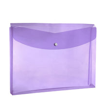 Load image into Gallery viewer, Plastic Envelopes with Snap Closure, Legal Size Expandable Organizition File Folder-Purple
