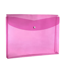 Load image into Gallery viewer, Plastic Envelopes with Snap Closure, Legal Size Expandable Organizition File Folder-Red
