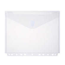 Load image into Gallery viewer, YoeeJob 11 Holes Clear Binders Pocket with Velcro for School and Office（1 PCS)
