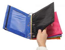 Load image into Gallery viewer, YoeeJob 3 Ring Binder Pencil Pouch with Zipper for School and Office（1 PCS, Black)
