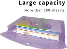 Load image into Gallery viewer, Plastic Envelopes with Snap Closure, Legal Size Expandable Organizition File Folder-Green
