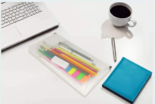 Load image into Gallery viewer, #10 Zipper Plastic Envelopes 5*10 Purple Color Envelopes Folder for Money Receipts Coupons Bills
